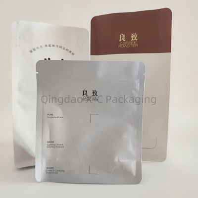 Tùy chỉnh in 8 bên túi niêm phong với van và Zipper túi đóng gói cà phê