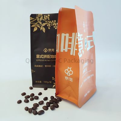 Mua Tùy chỉnh Zipper tám mặt Seal túi nhôm giấy đứng lên túi với van một cách online manufacture