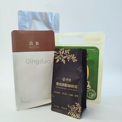 Mua Bao bì cà phê 8 mặt túi niêm phong nhựa tự niêm phong Gusset đứng túi đáy phẳng online manufacture