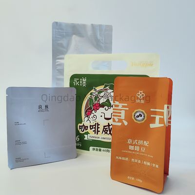 Mua Dây niêm phong 8 bên linh hoạt Đứng lên túi túi Phẳng hình vuông đáy niêm phong nhiệt tái đóng OEM online manufacture