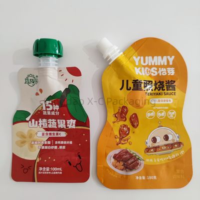 Mua Puree Packaging Spout Stand Up Bag, BRC Food Grade túi chất lỏng với vòi online manufacture