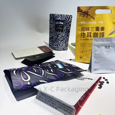 Mua Chất khoáng thực phẩm hạt cà phê đậu loại thực phẩm tùy chỉnh Kraft giấy túi với cửa sổ đứng lên túi đen Doypack Zip khóa online manufacture