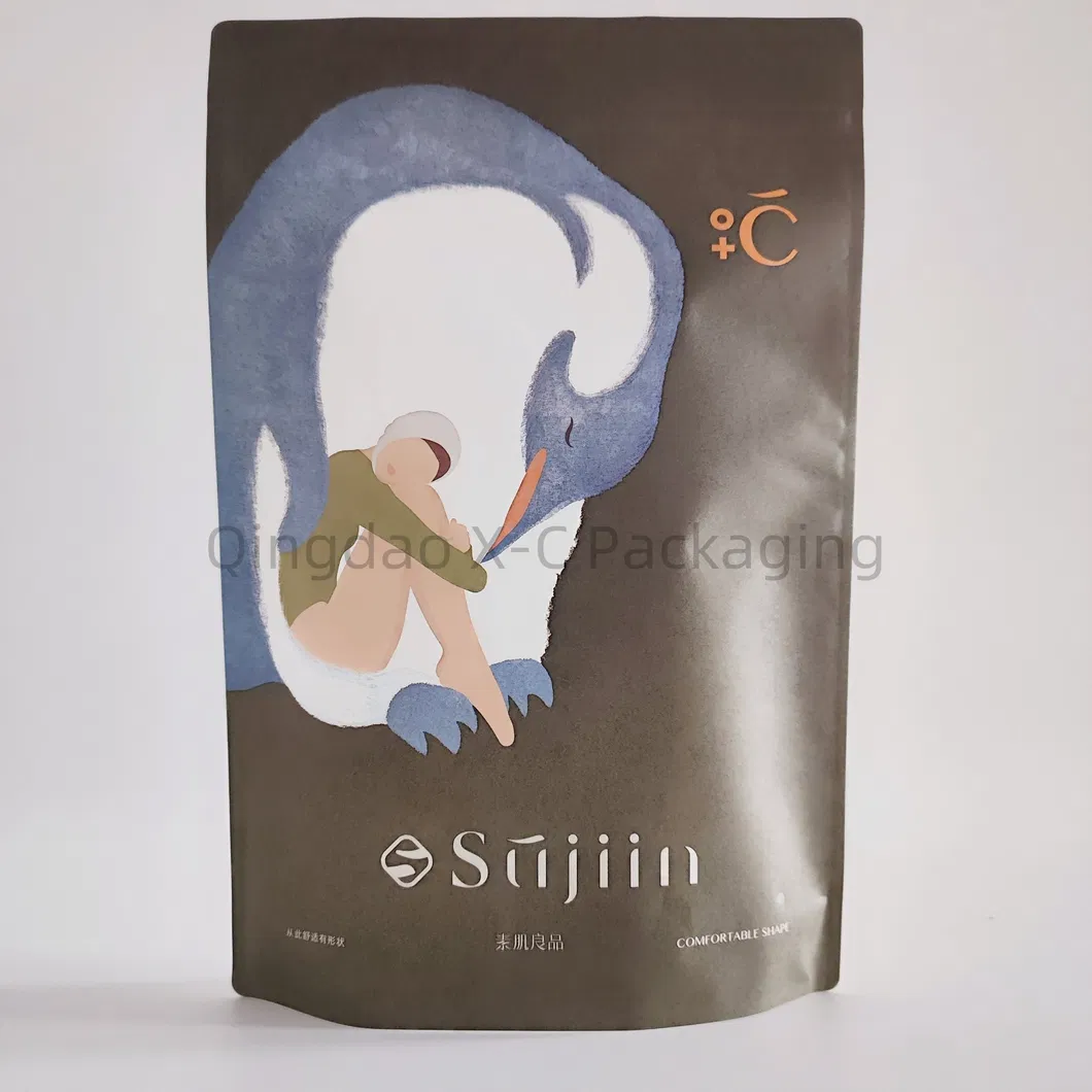Không dệt zipper quần lót đen nhỏ quần lót quần lót ziplock túi khăn quần lót đồ lót quần áo túi 3