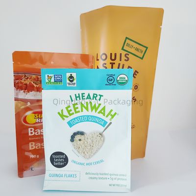 Laminated Stand Up Bag Gravure Print Glossy Food Grade Standing Packing Bag (Bổn đựng đứng bằng vải)