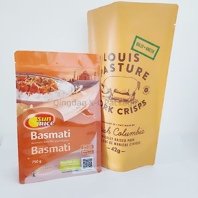 Có thể đóng lại Stand Up Bag Zipper Plastic Packaging Ziplock Food Doypack Custom Digital