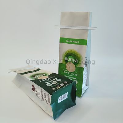 Tùy chỉnh in 8 bên túi niêm phong Tin Tie đứng lên túi đóng lại bao bì thực phẩm