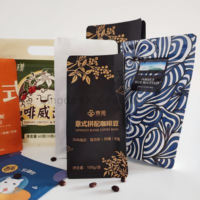 Laminated nhựa có thể đóng lại Stand Up Bag Độ dày tùy chỉnh cho kẹo hạt đồ ăn nhẹ