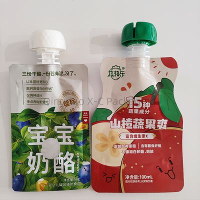Tùy chỉnh in đứng lên túi với góc hoặc đầu vòi phun tái sử dụng