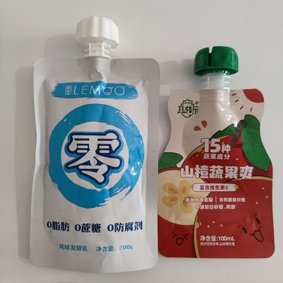 Spout Stand Up Up Juice Milk Tea Tà Sữa Năng lượng Nước uống rượu cocktail Sữa lỏng trái cây xay nhuyễn nước sốt sốt cà chua Túi nước phun