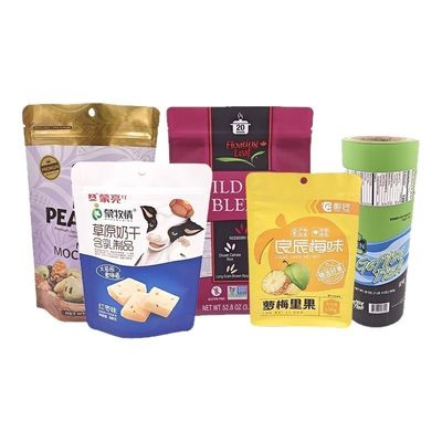 Thẻ làm bằng tay Laminated Ziplock Stand Up pouch cho trái cây khô và đồ ăn nhẹ