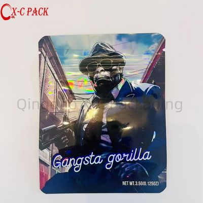 Chất in tùy chỉnh ăn được tái sử dụng 3.5g Mylar Bag Zipper Lock Candy Plastic Packaging Aluminum Foil Bag Seal Zipper Bag