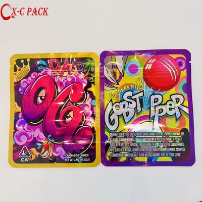 3.5g 7g 14g 28g Thẻ chống mùi tùy chỉnh Box Cali Packaging Cookie Packaging Gummy 1 oz Mylar Bag
